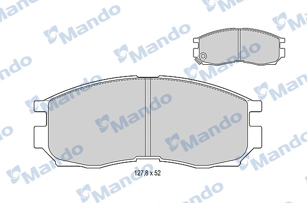 Brake Pad Set, disc brake (MBF015340)