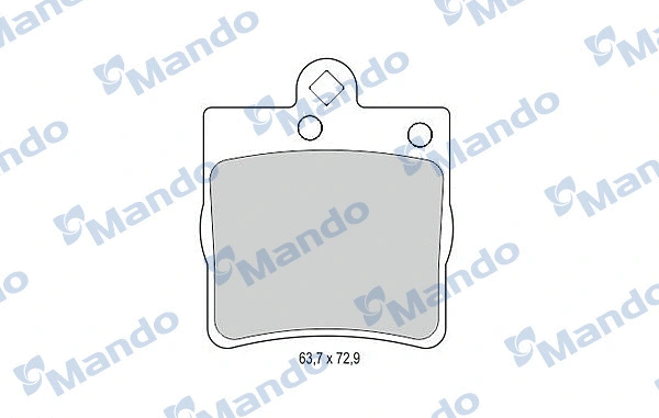 Brake Pad Set, disc brake (MBF015140)