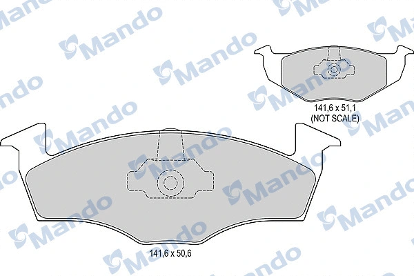 Brake Pad Set, disc brake (MBF015127)