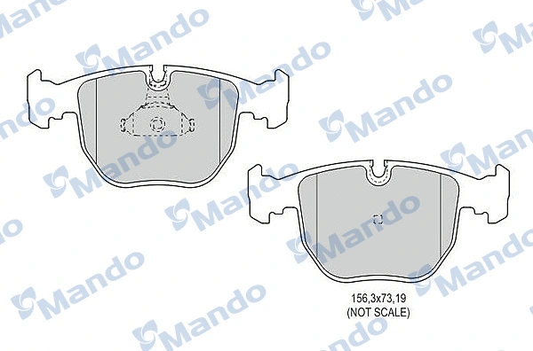Brake Pad Set, disc brake (MBF015405)