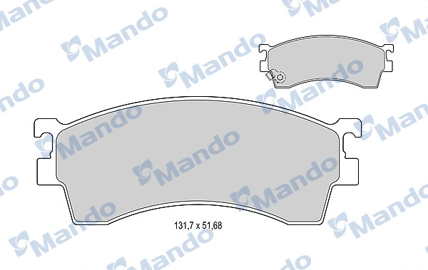 Brake Pad Set, disc brake (MBF015620)