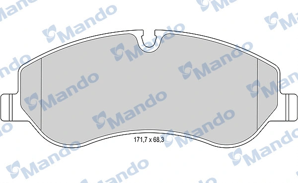 Brake Pad Set, disc brake (MBF015046)