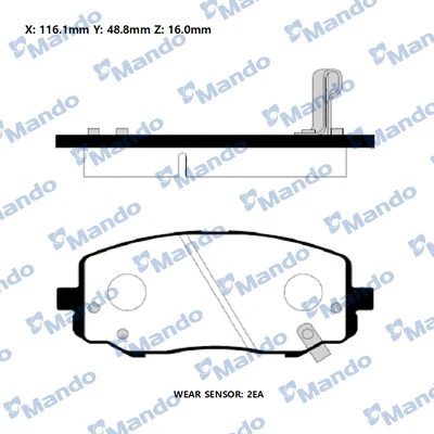 Brake Pad Set, disc brake (RMPH66)