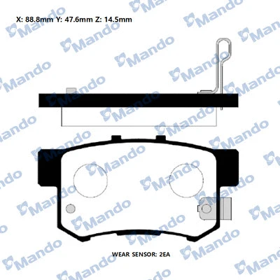 Brake Pad Set, disc brake (RMPD33NS)