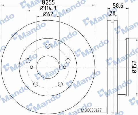 Brake Disc (MBC030177)