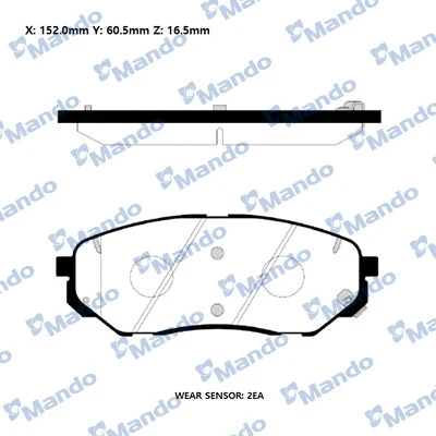 Brake Pad Set, disc brake (RMPK48)