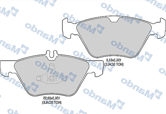 Brake Pad Set, disc brake (MBF015135)