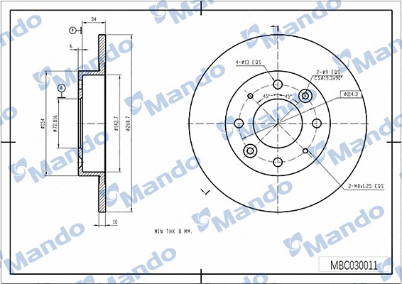 Brake Disc (MBC030011)