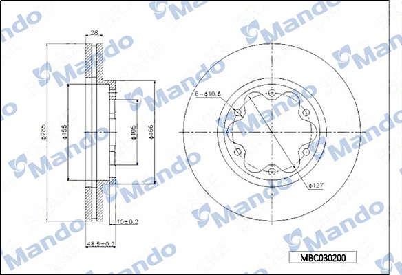 Brake Disc (MBC030200)