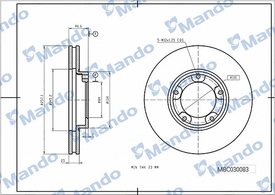 Brake Disc (MBC030083)