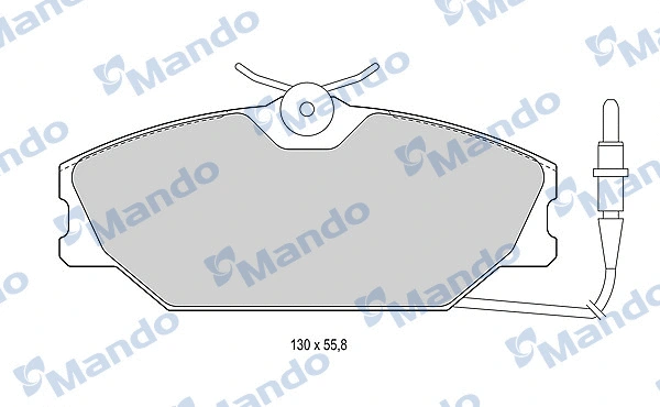Brake Pad Set, disc brake (MBF016021)