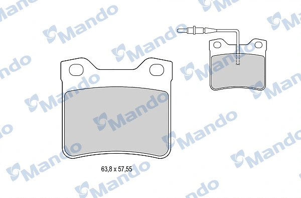 Brake Pad Set, disc brake (MBF015772)