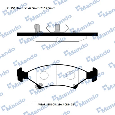 Brake Pad Set, disc brake (RMPK05NS)
