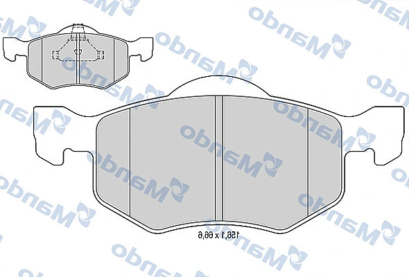 Brake Pad Set, disc brake (MBF015523)