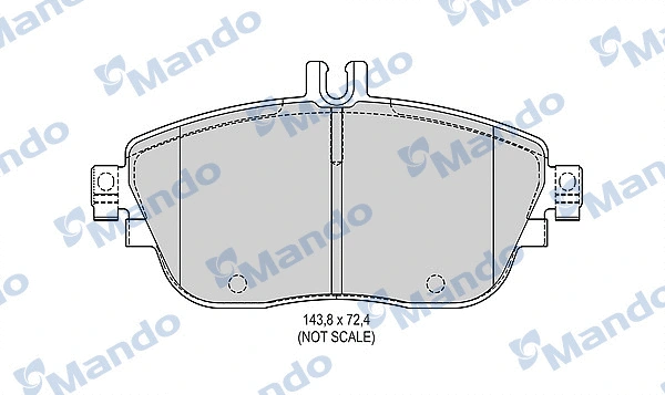Brake Pad Set, disc brake (MBF015680)