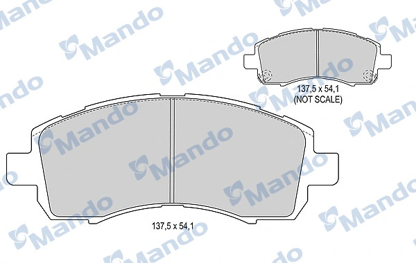 Brake Pad Set, disc brake (MBF015818)