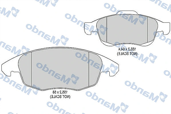 Brake Pad Set, disc brake (MBF015238)
