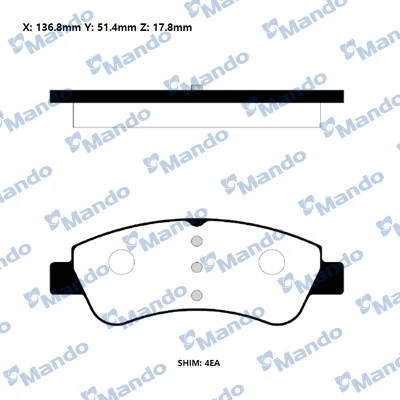 Brake Pad Set, disc brake (RMPP05NS)