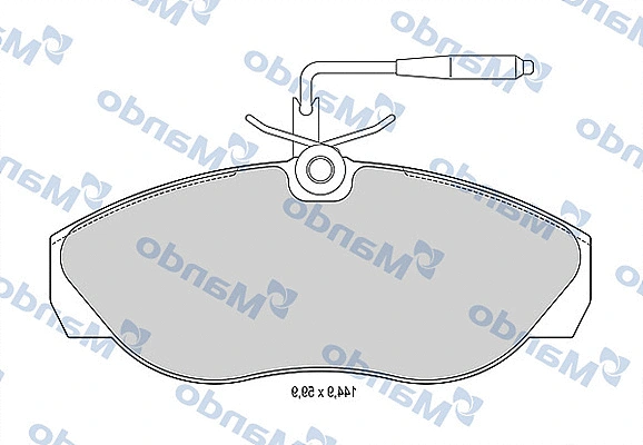Brake Pad Set, disc brake (MBF015470)