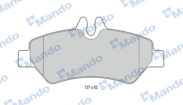 Brake Pad Set, disc brake (MBF016046)