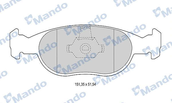 Brake Pad Set, disc brake (MBF015499)