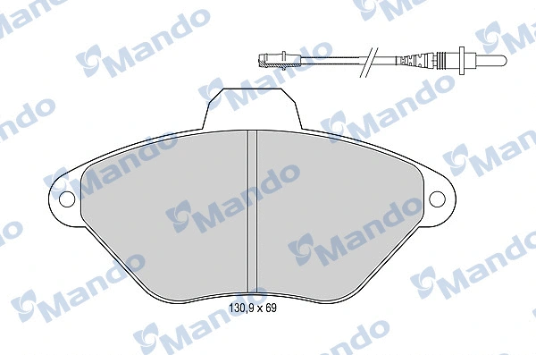 Brake Pad Set, disc brake (MBF015100)