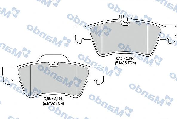 Brake Pad Set, disc brake (MBF015189)