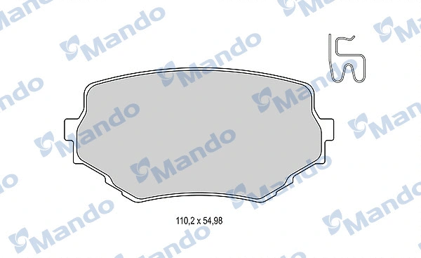 Brake Pad Set, disc brake (MBF015835)