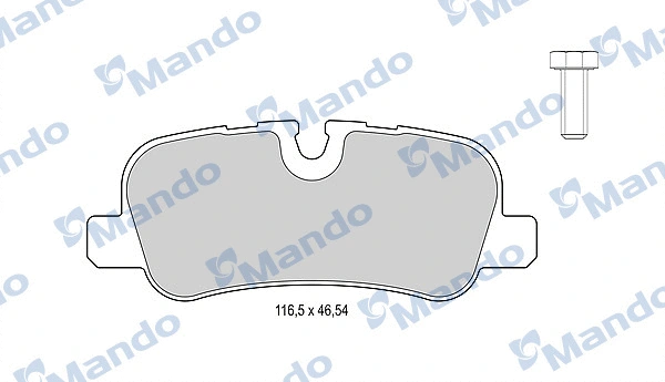 Brake Pad Set, disc brake (MBF015602)