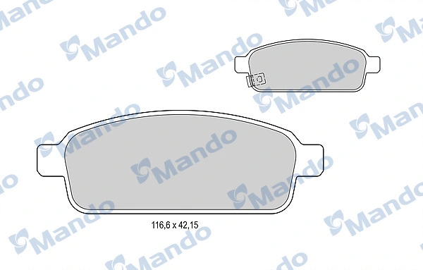 Brake Pad Set, disc brake (MBF015260)