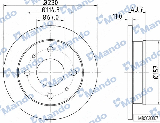 Brake Disc (MBC030007)