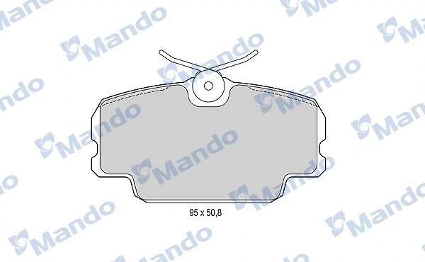 Brake Pad Set, disc brake (MBF015084)