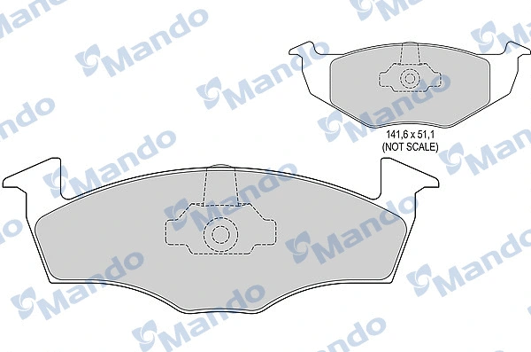 Brake Pad Set, disc brake (MBF015192)