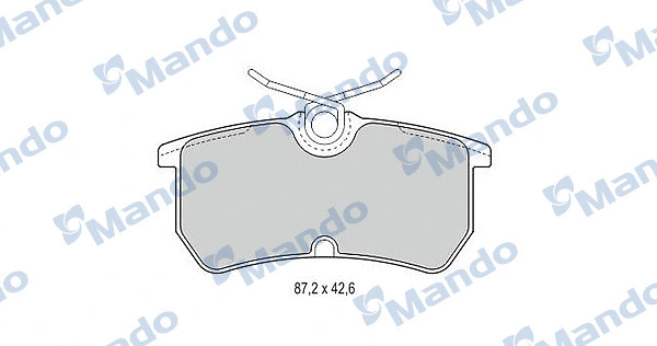 Brake Pad Set, disc brake (MBF015513)