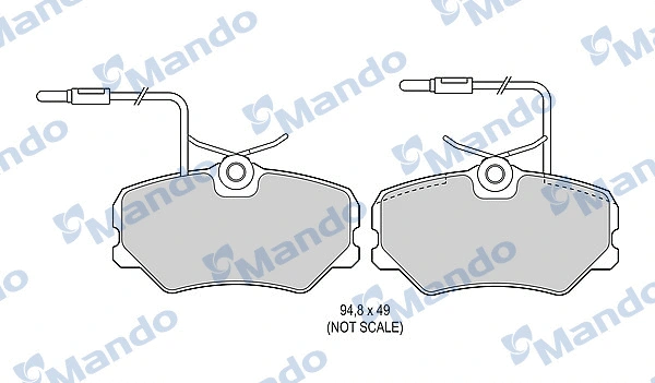 Brake Pad Set, disc brake (MBF016009)