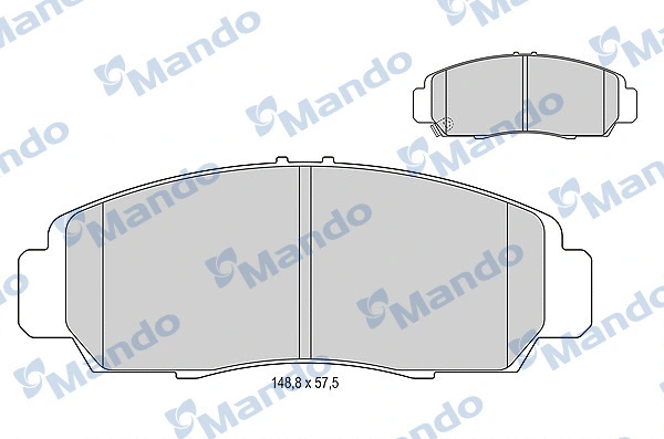 Brake Pad Set, disc brake (MBF015003)