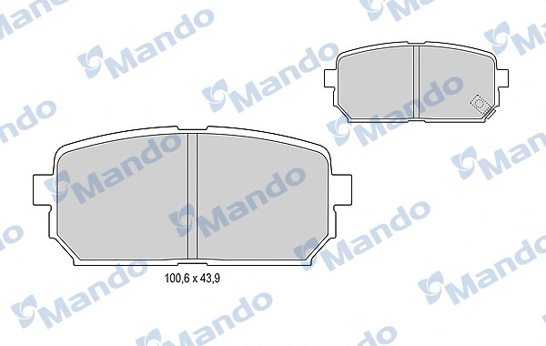 Brake Pad Set, disc brake (MBF015325)