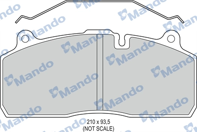 Brake Pad Set, disc brake (MBF016082)