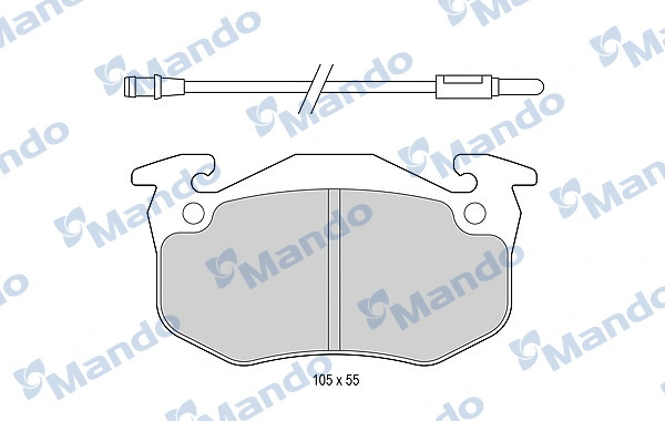 Brake Pad Set, disc brake (MBF015792)