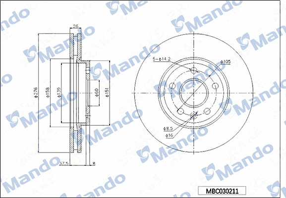 Brake Disc (MBC030211)