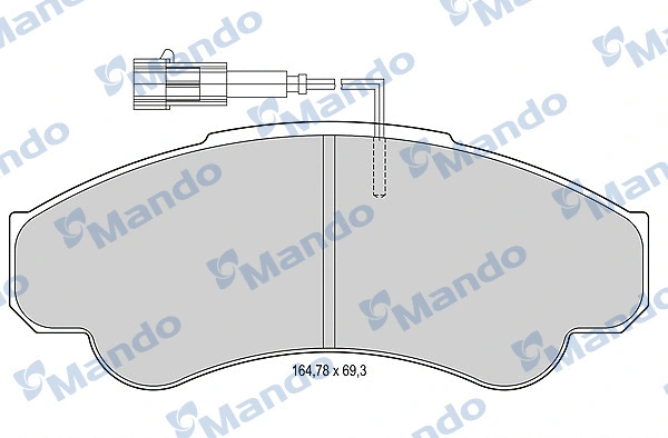 Brake Pad Set, disc brake (MBF015028)