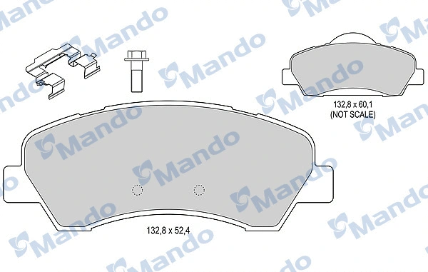 Brake Pad Set, disc brake (MBF015283)