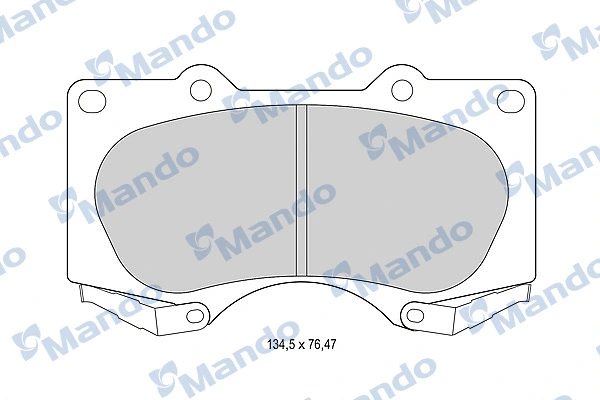 Brake Pad Set, disc brake (MBF015614)