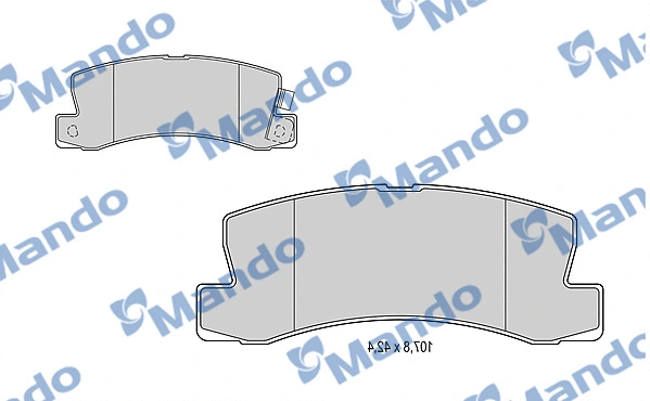 Brake Pad Set, disc brake (MBF015848)