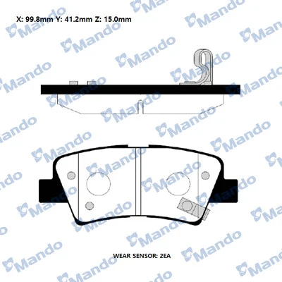 Brake Pad Set, disc brake (RMPK37NS)