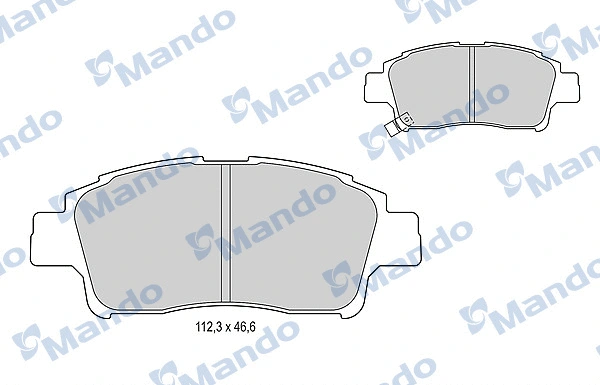 Brake Pad Set, disc brake (MBF015860)