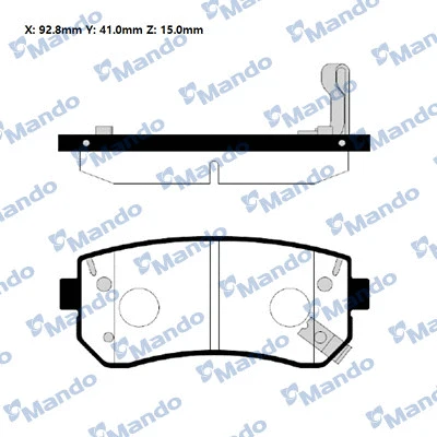 Brake Pad Set, disc brake (RMPK46NS)
