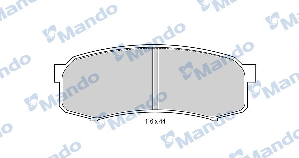 Brake Pad Set, disc brake (MBF015845)
