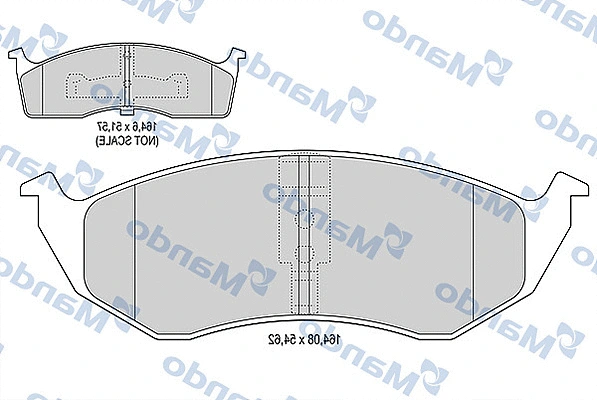 Brake Pad Set, disc brake (MBF015438)