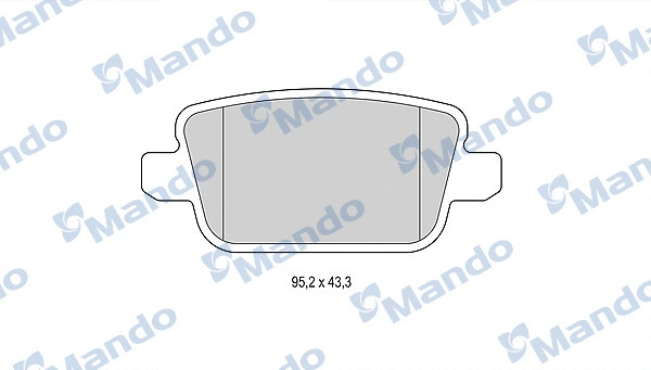 Brake Pad Set, disc brake (MBF015232)